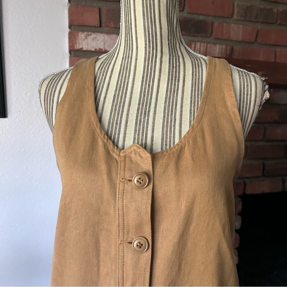 Jungmaven Button Front Jumper In Coyote Tan Sz Xs - image 4